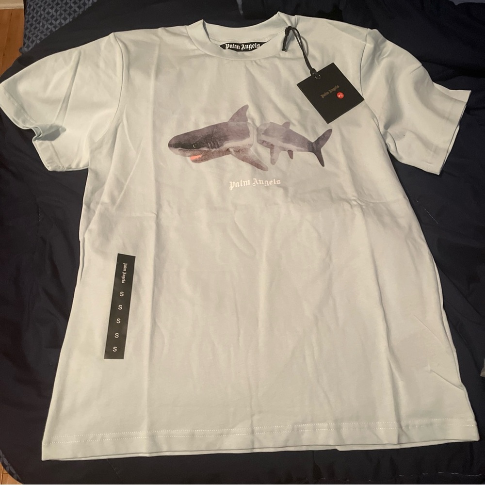 Palm angels shark shirt size small authentic